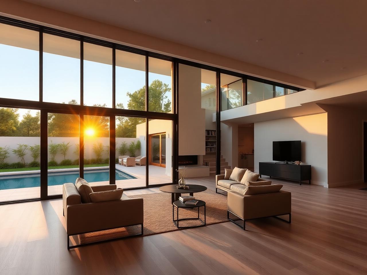 Modern home with FoldTech bifold door installation