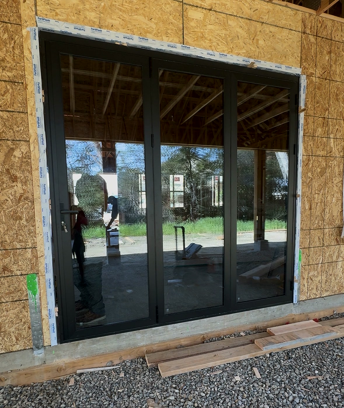 Modern home with FoldTech bifold door installation